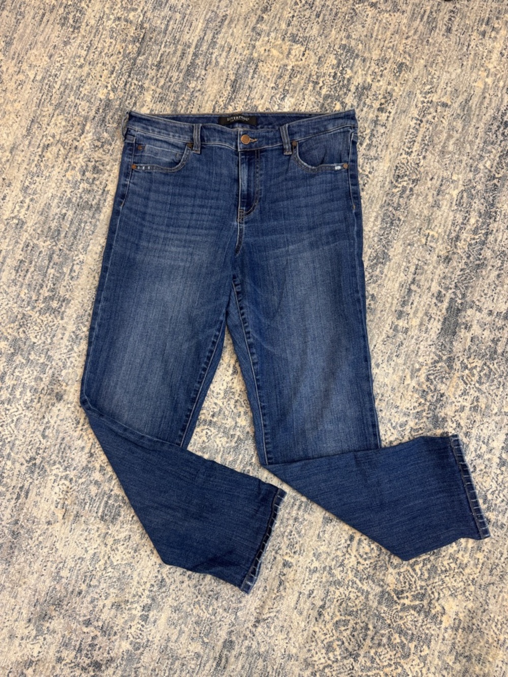 Liverpool Women's Dark Blue Straight Leg Jeans